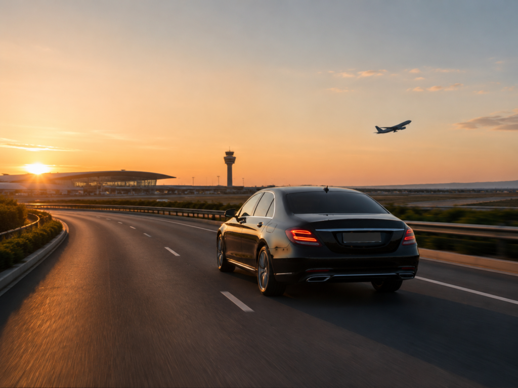 Private airport taxi pick-up from Folkestone